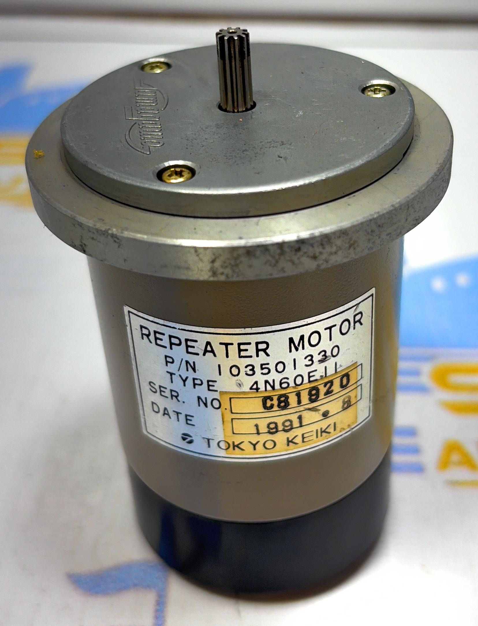 TOKYO KEIKI REPEATER MOTOR TYPE : 4N60E11 . P/N 10350 1330  Sr No : C 81920