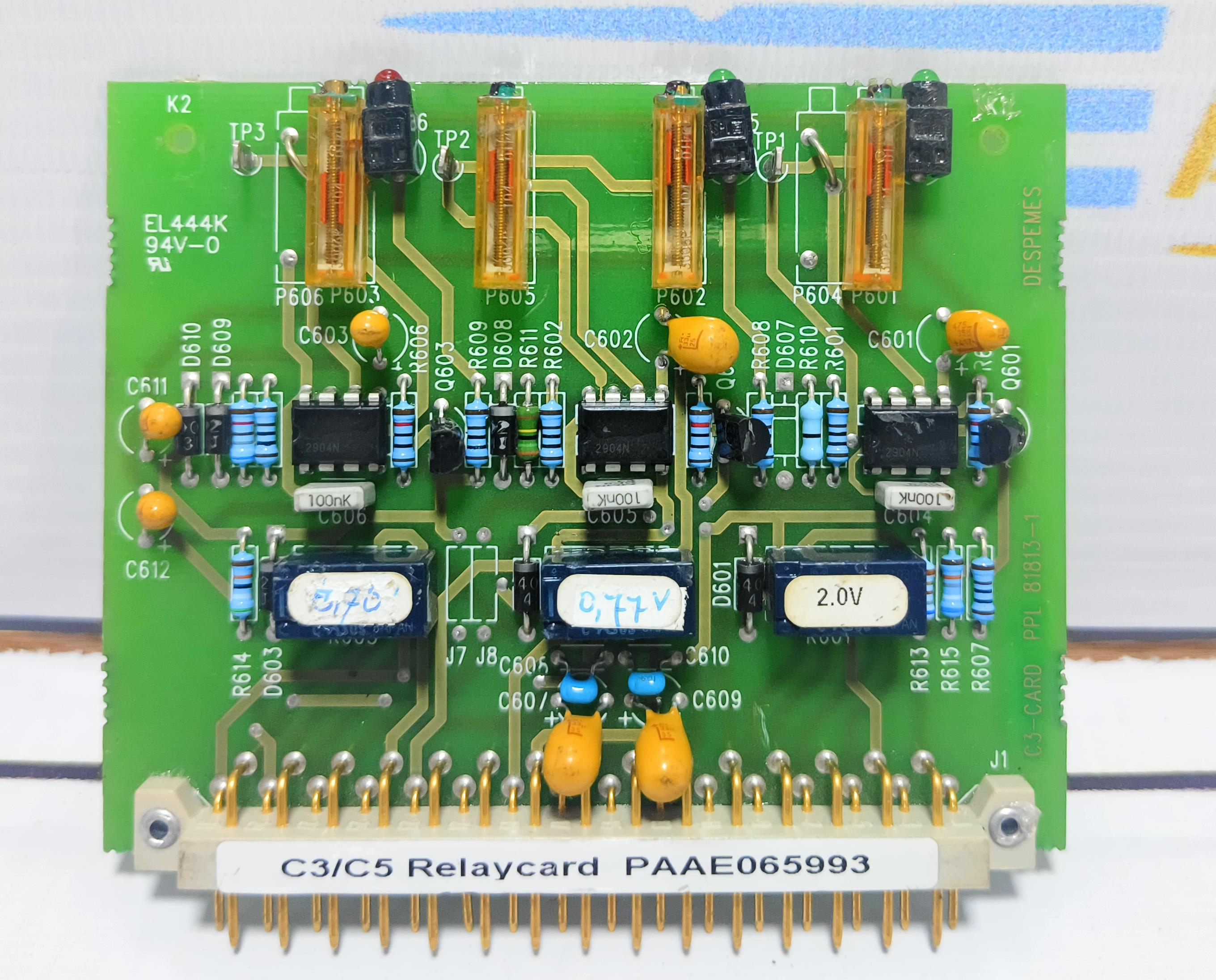 WARTSILA C3/C5 RELAY CARD PAAE065993 NO: 3047007.3 