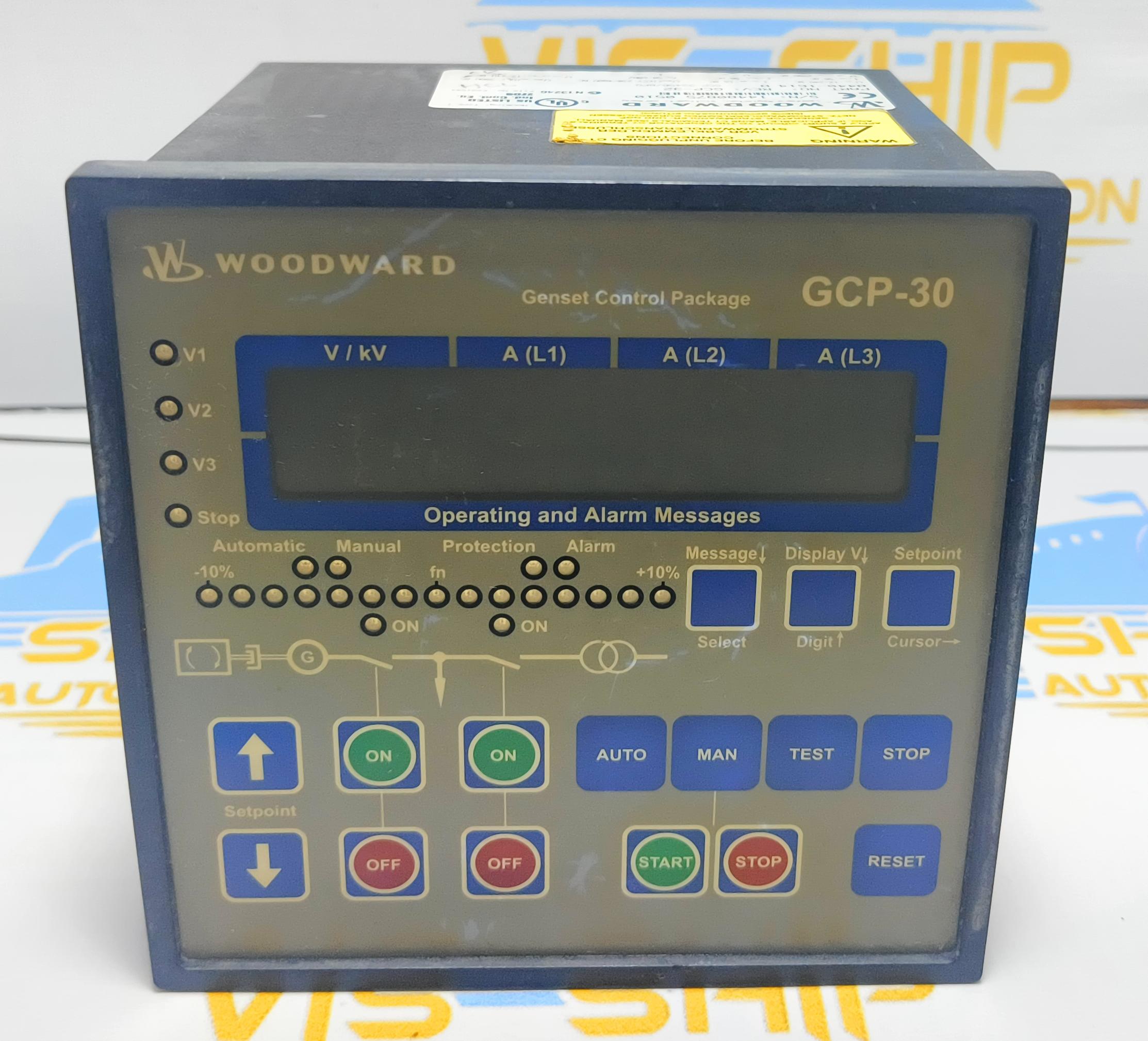 WOODWARD GENSET CONTROL PACKAGE GCP-30 PART NO : 8440-1614 B S/N 14480875 0510