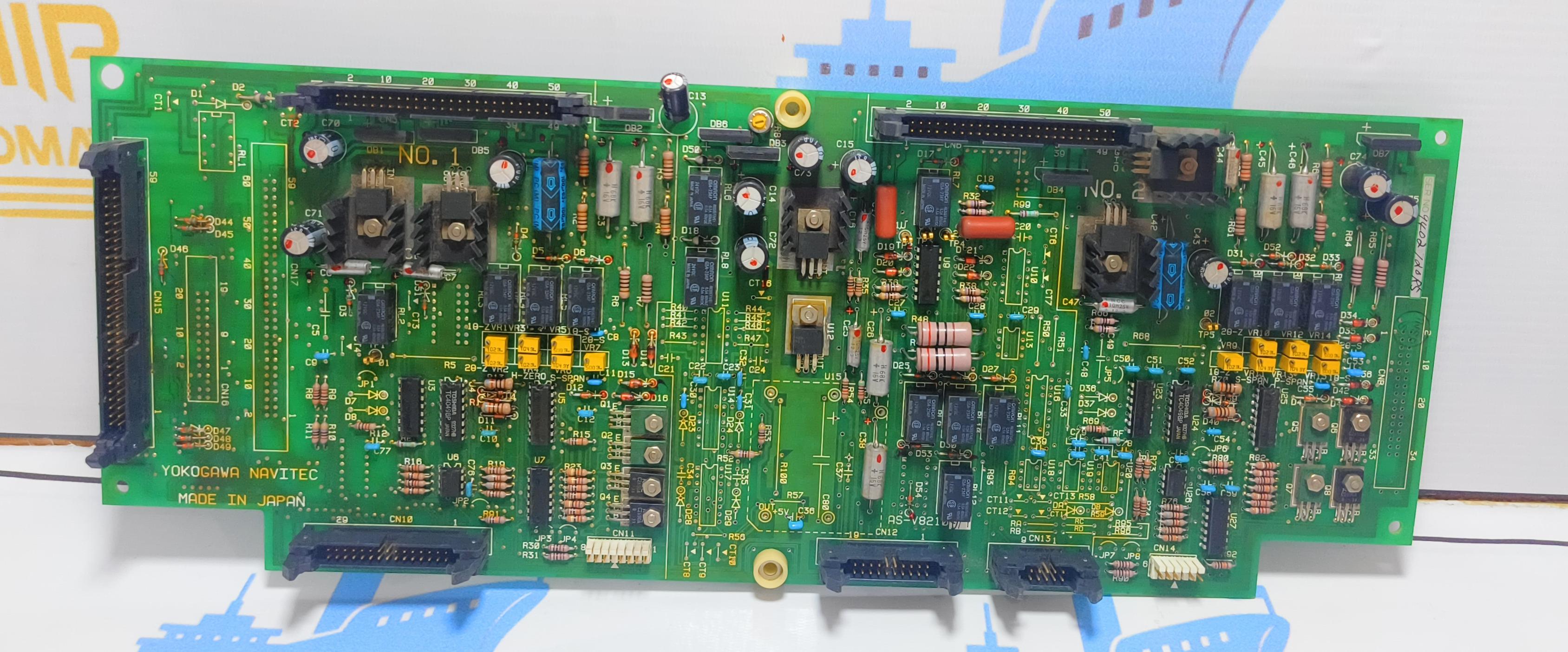 YOKOGAWA NAVITECH  AS-V8210DM PRINTED CIRCUIT BOARD JAPAN SER NO : 9402720RS 